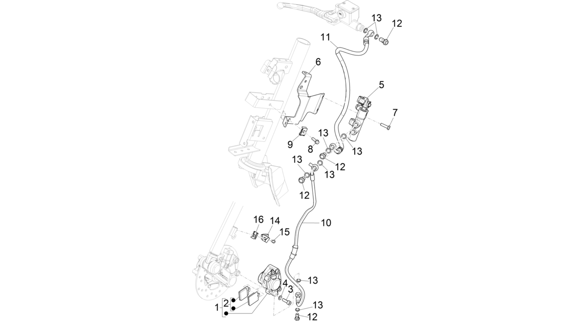 Brakes pipes - Calipers