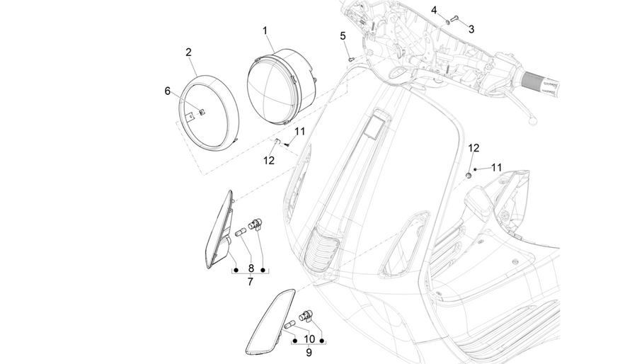Front headlamps - Turn signal lamps