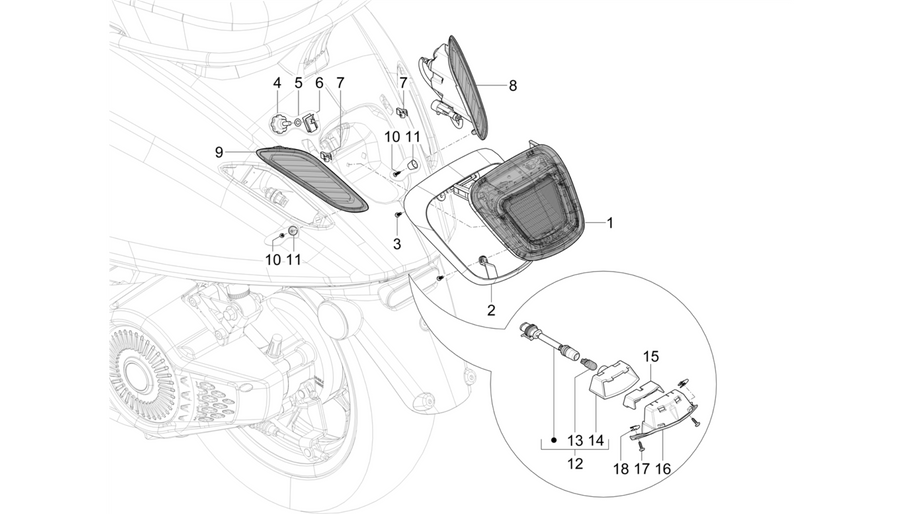 Rear headlamps - Turn signal lamps