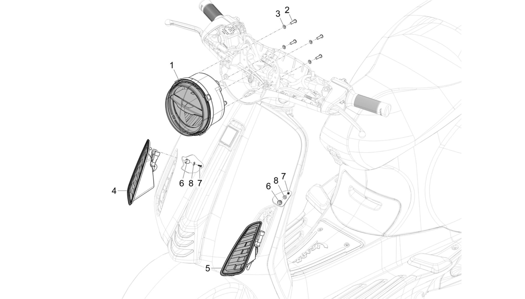 Front headlamps - Turn signal lamps
