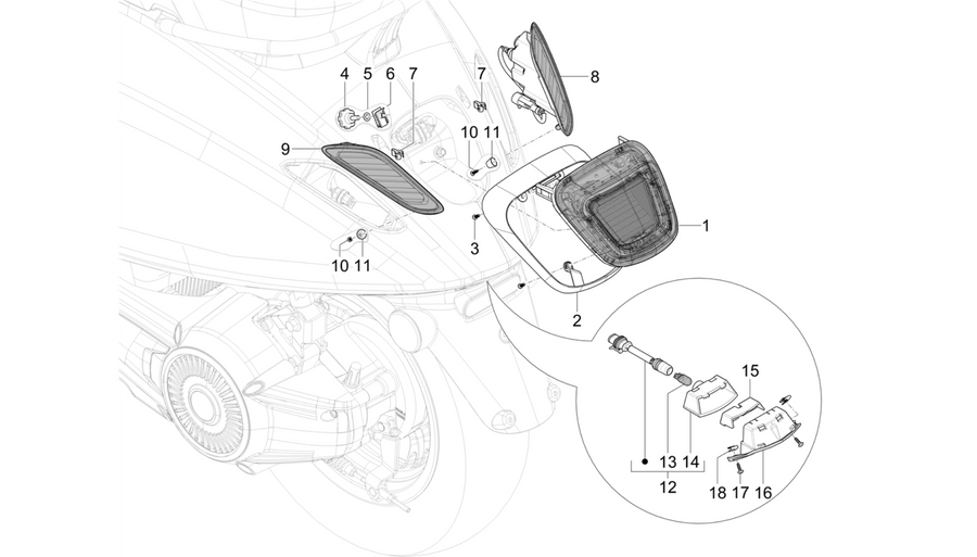 Rear headlamps - Turn signal lamps