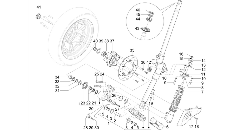 Front suspension - Shock absorbers
