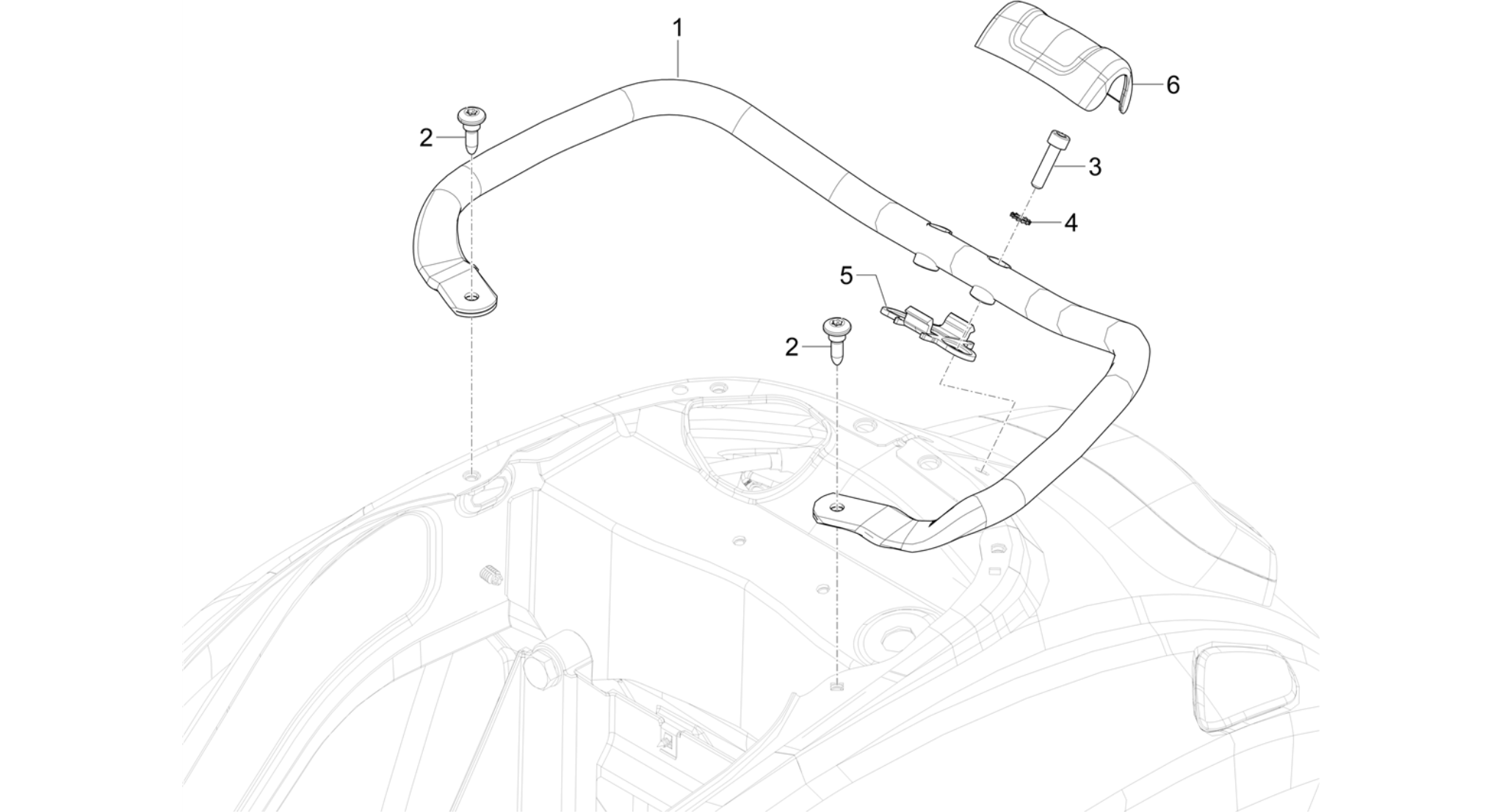 Rear luggage rack