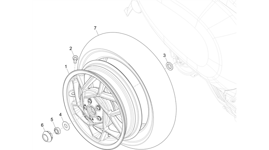 Rear wheel