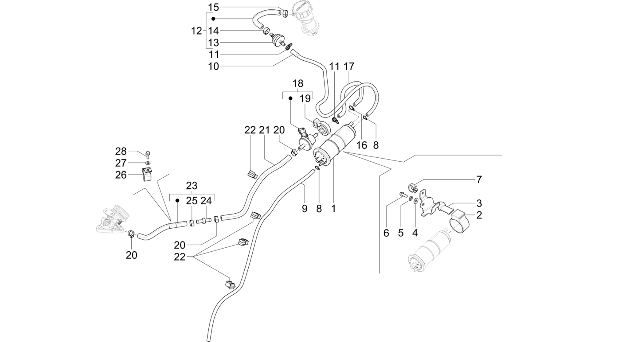 Anti-percolation system