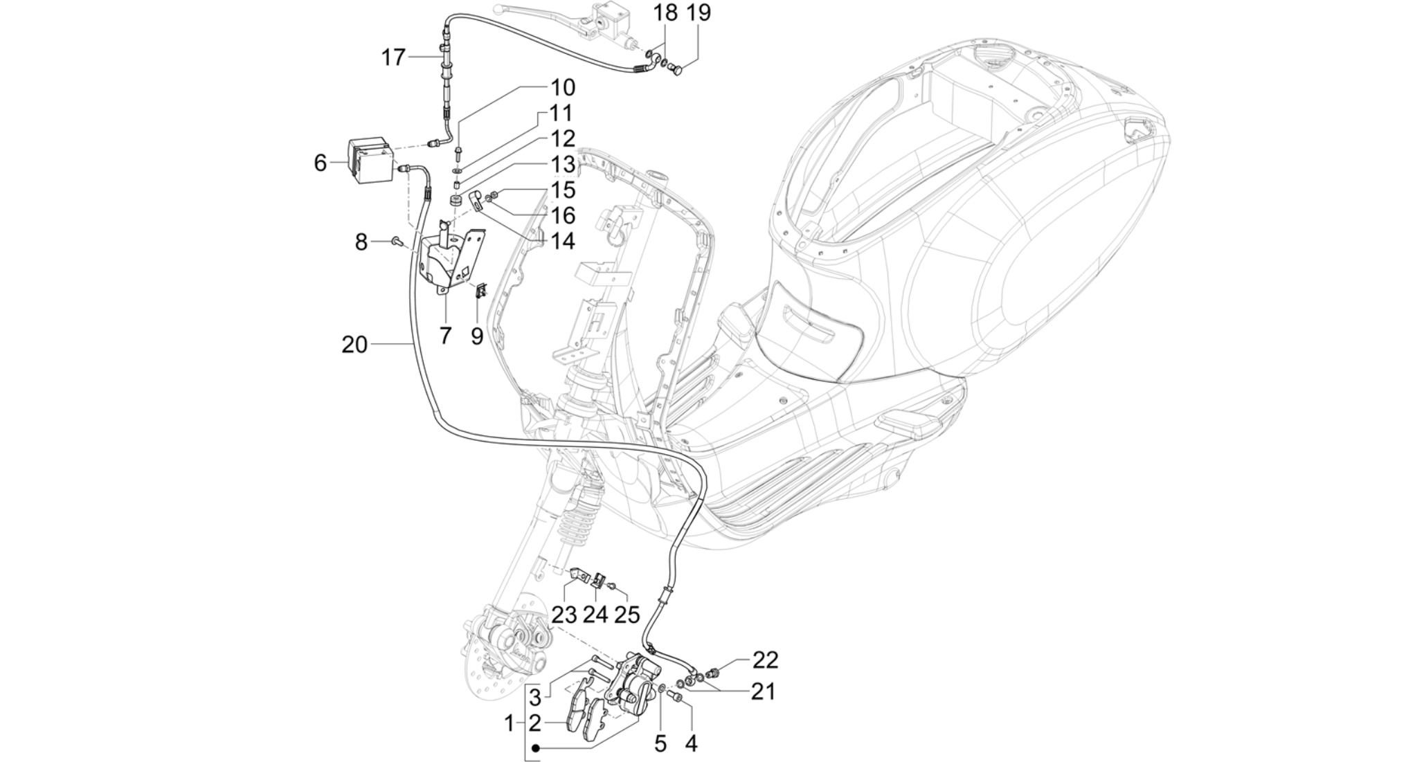 Brakes pipes - Calipers (ABS)