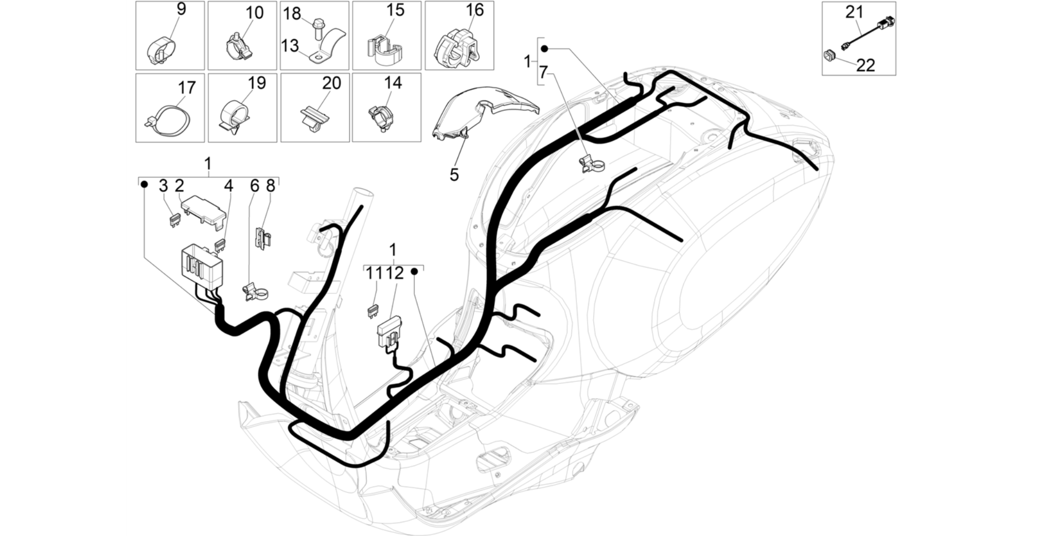 Main cable harness