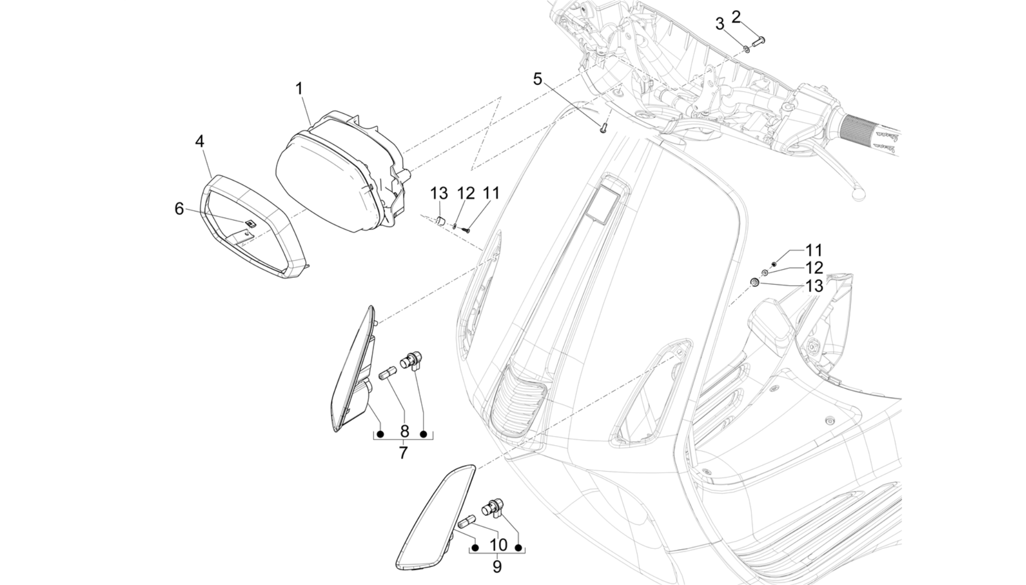 Front headlamps - Turn signal lamps