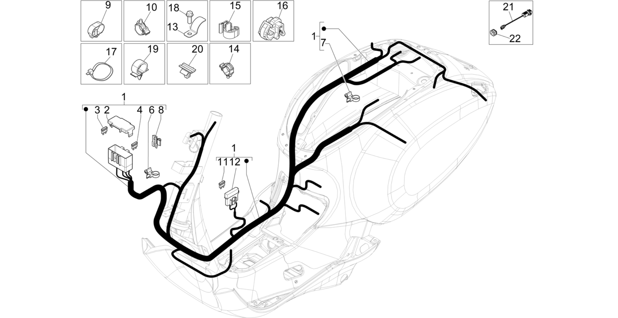Main cable harness