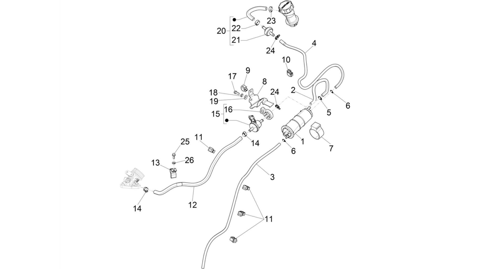 Anti-percolation system