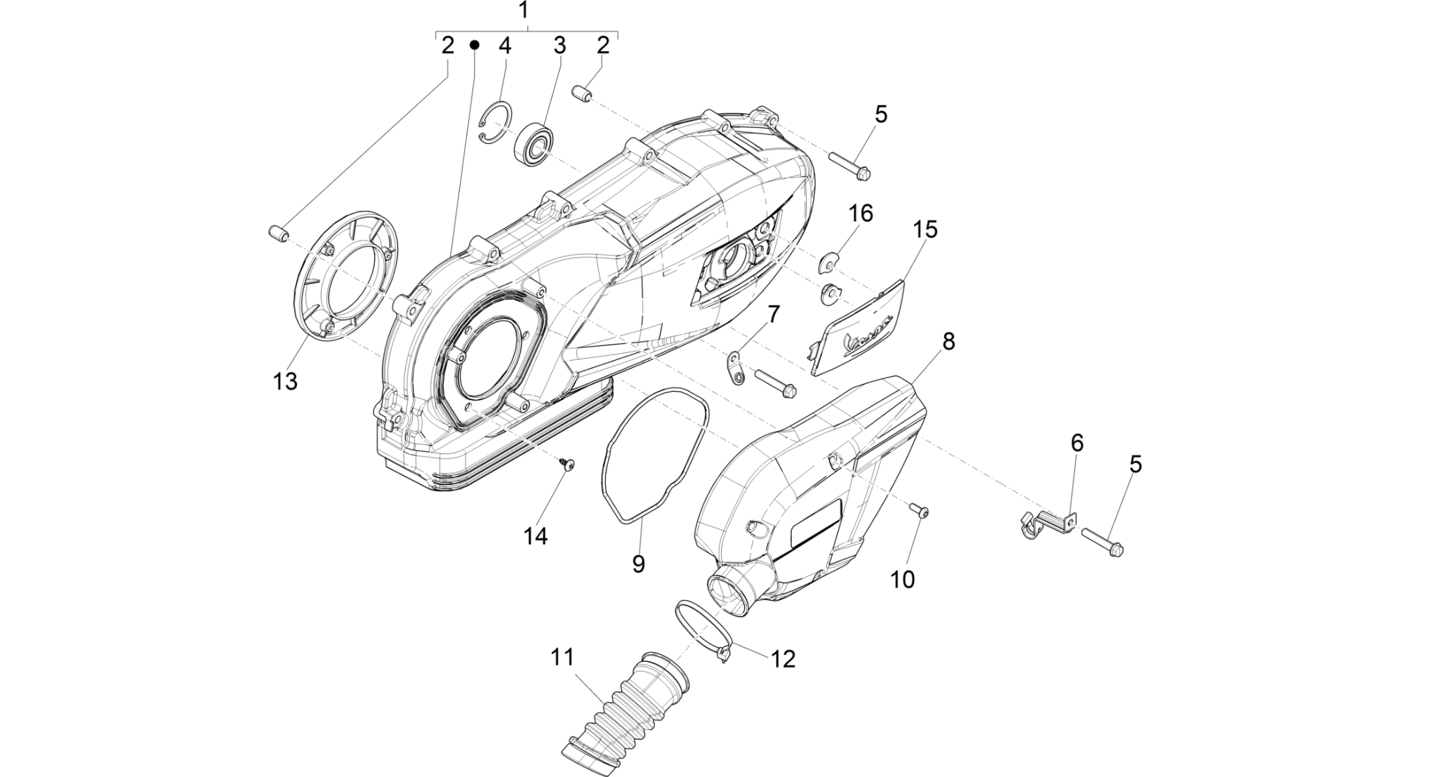 Crankcase cover - Crankcase cooling