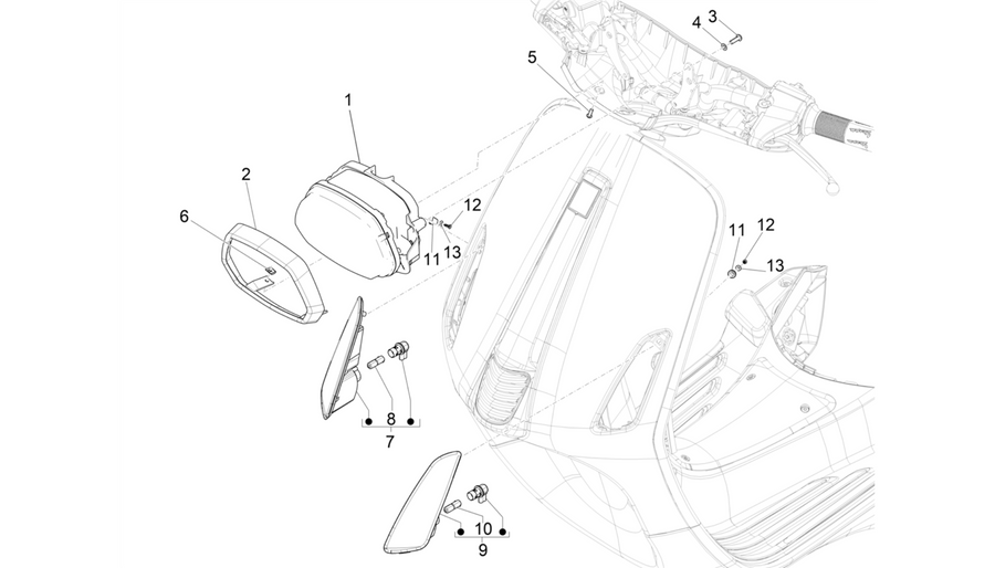 Front headlamps - Turn signal lamps
