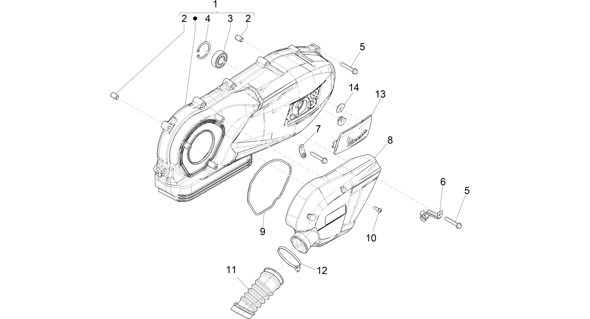Crankcase cover - Crankcase cooling