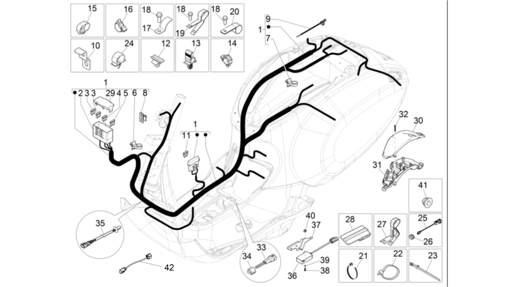Main cable harness