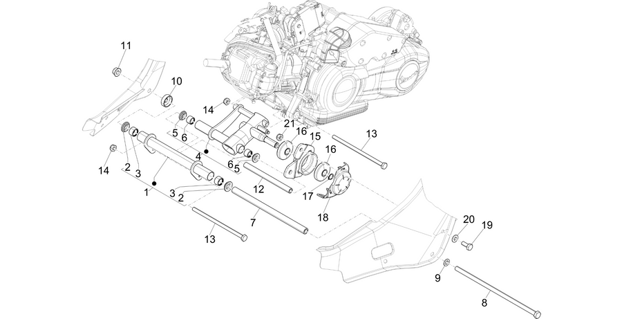 Swinging arm