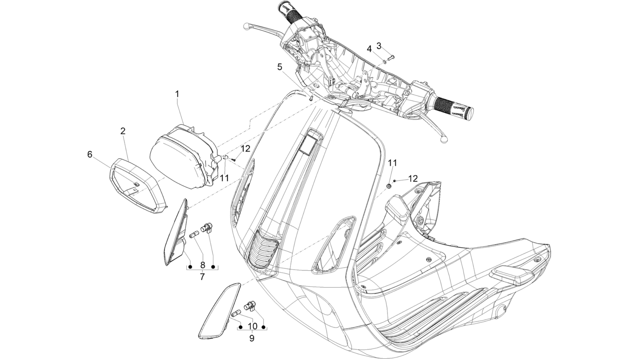 Front headlamps - Turn signal lamps