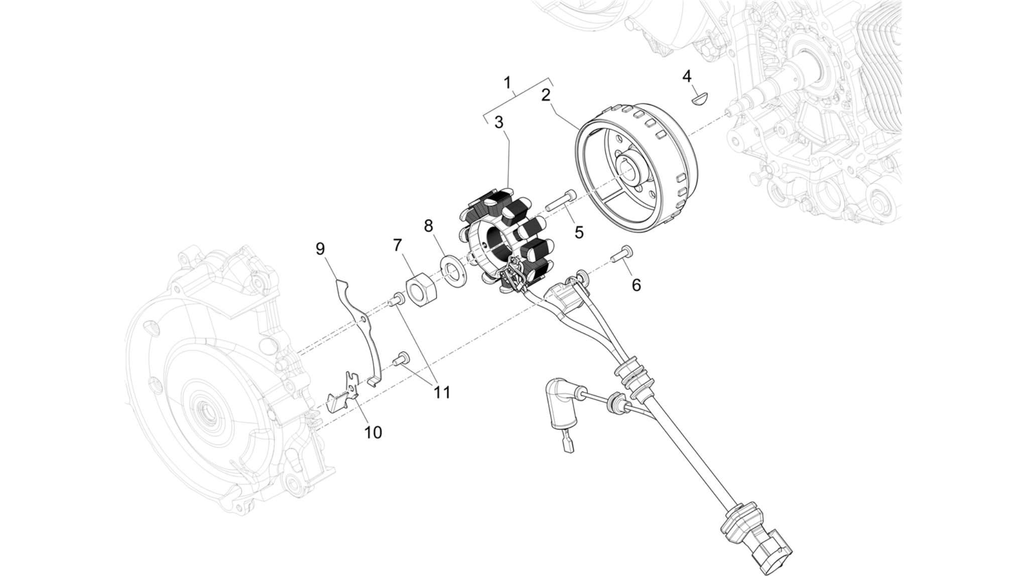 Flywheel magneto