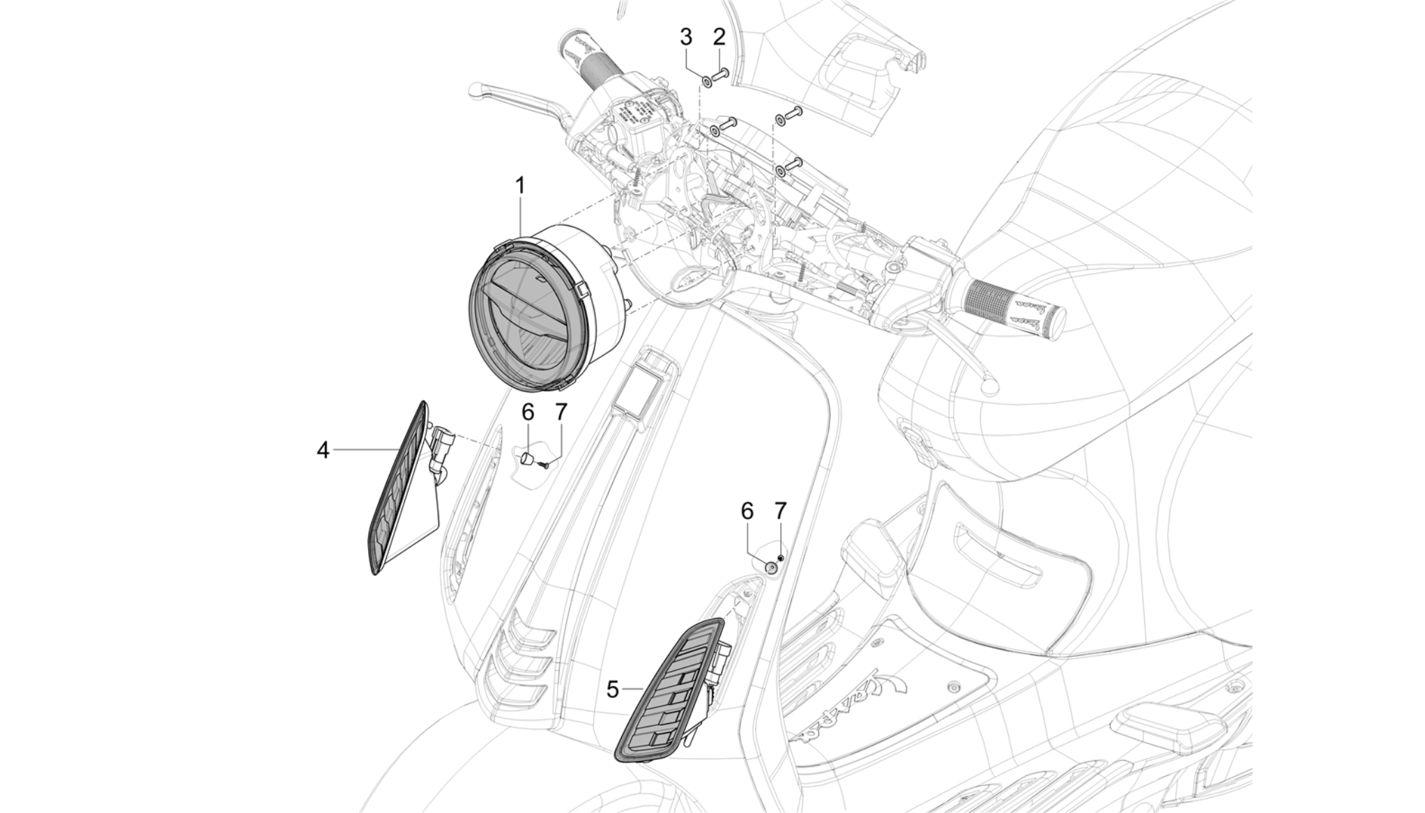 Front headlamps - Turn signal lamps
