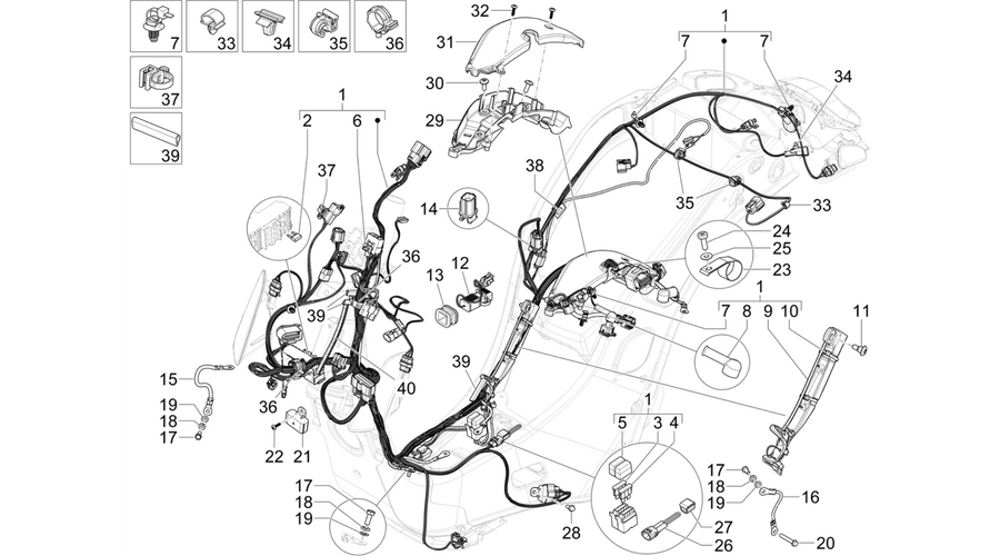 Main cable harness