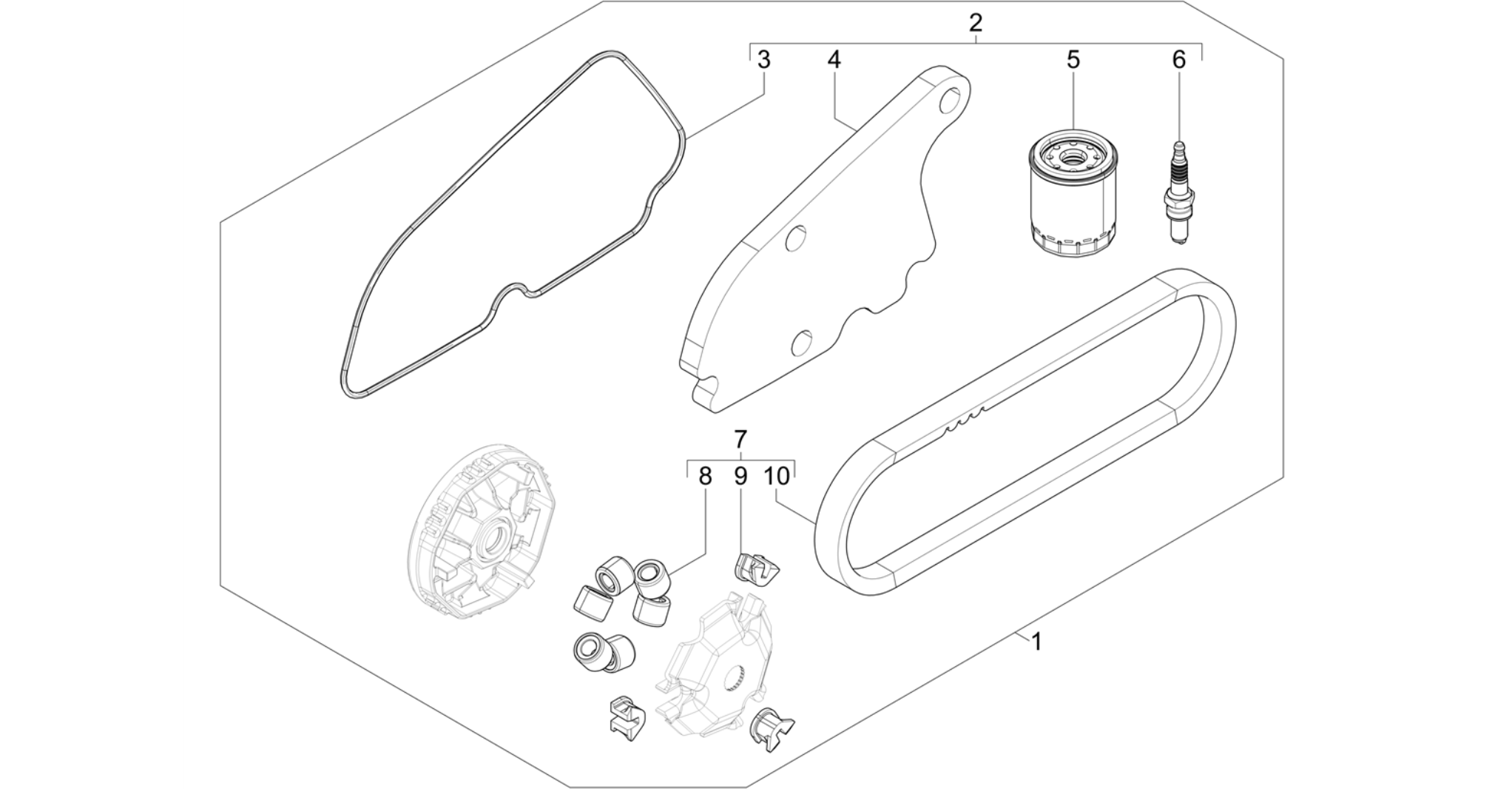 Complete wear and maintenance kit