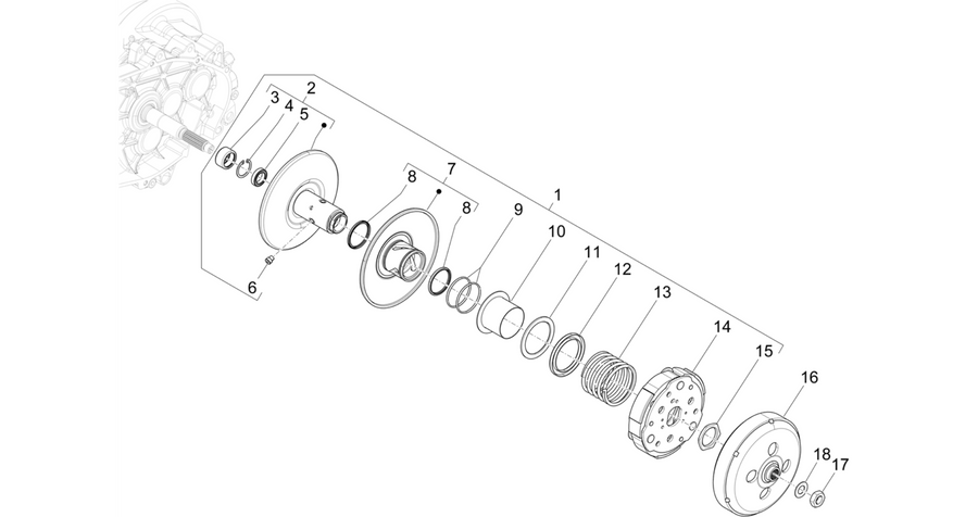 Driven pulley
