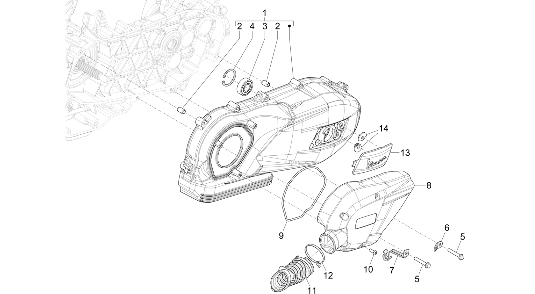 Crankcase cover - Crankcase cooling