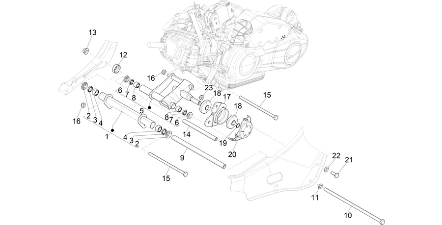 Swinging arm