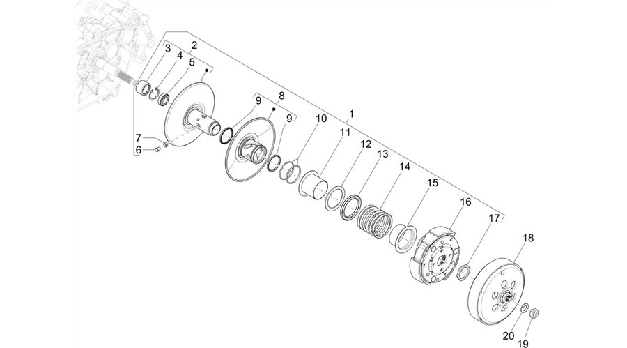 Driven pulley