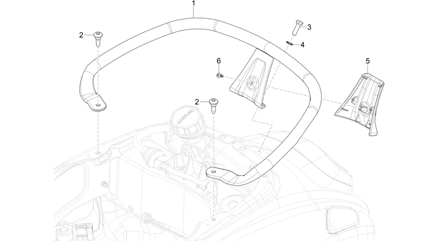 Rear luggage rack