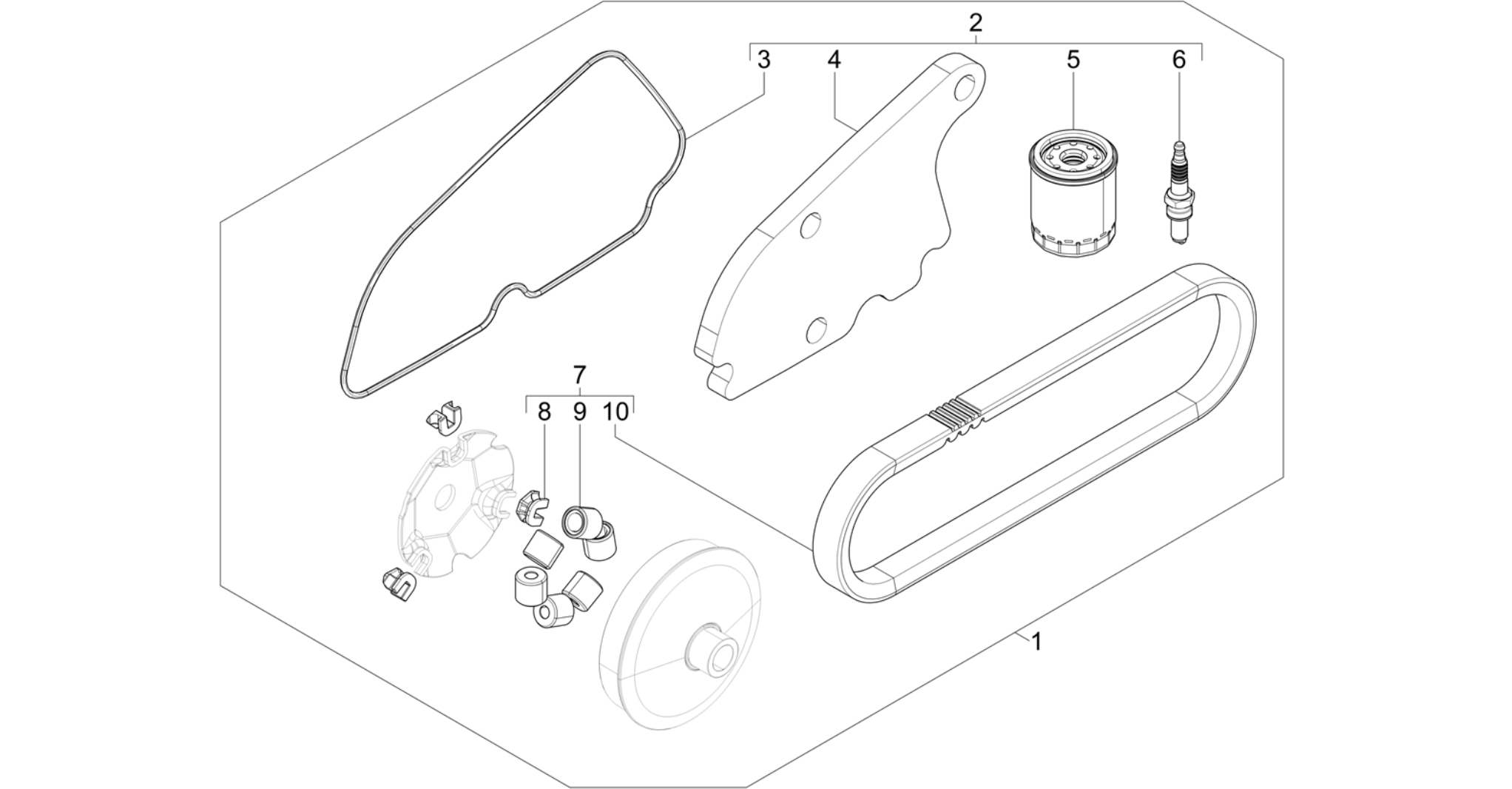 Complete wear and maintenance kit