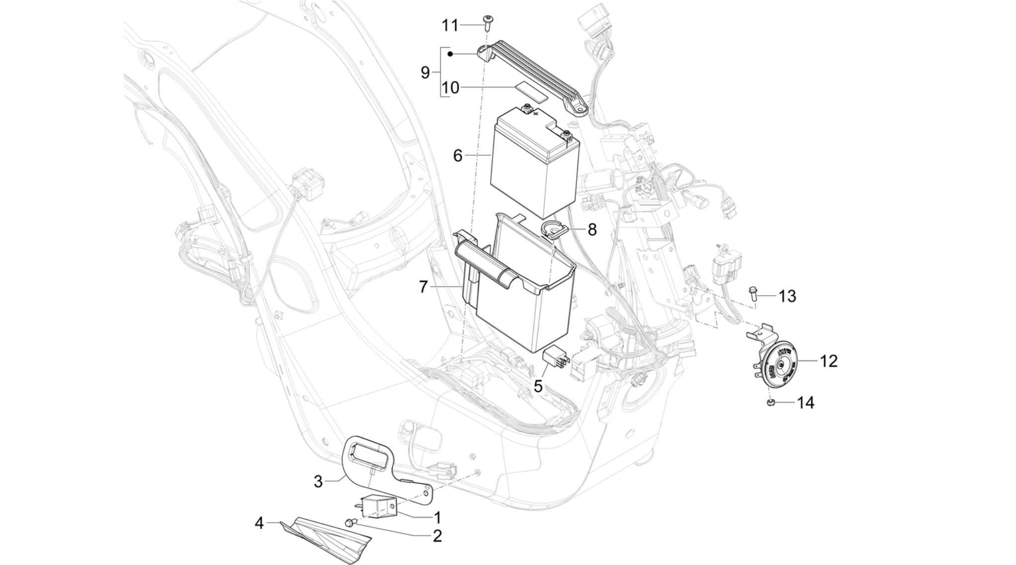 Remote control switches - Battery - Horn