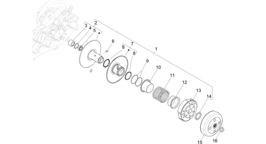 Driven pulley