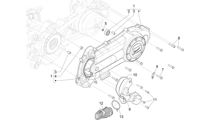 Crankcase cover - Crankcase cooling