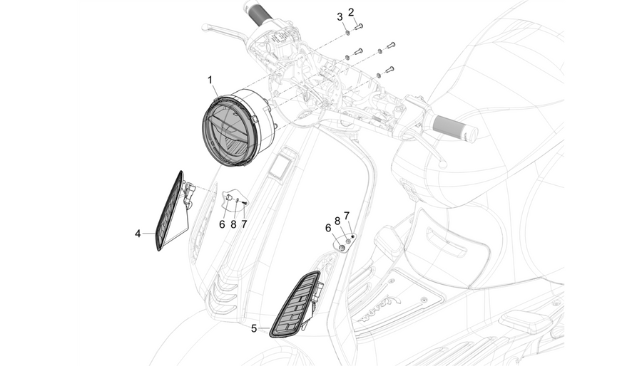 Front headlamps - Turn signal lamps