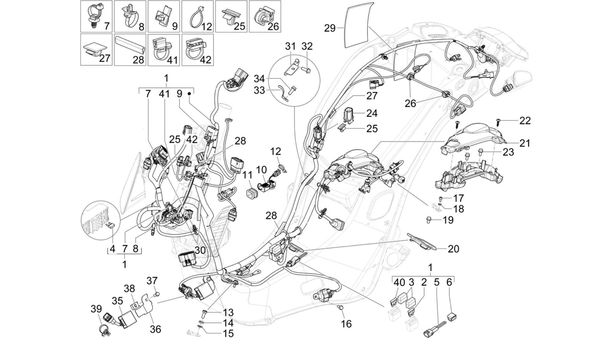 Main cable harness