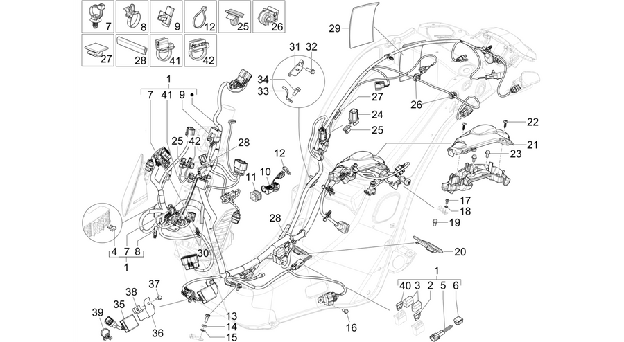 Main cable harness