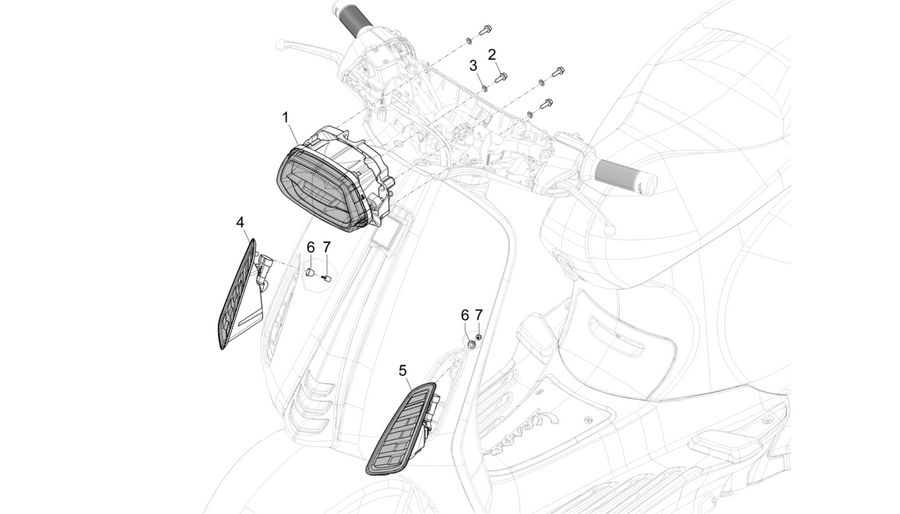 Front headlamps - Turn signal lamps