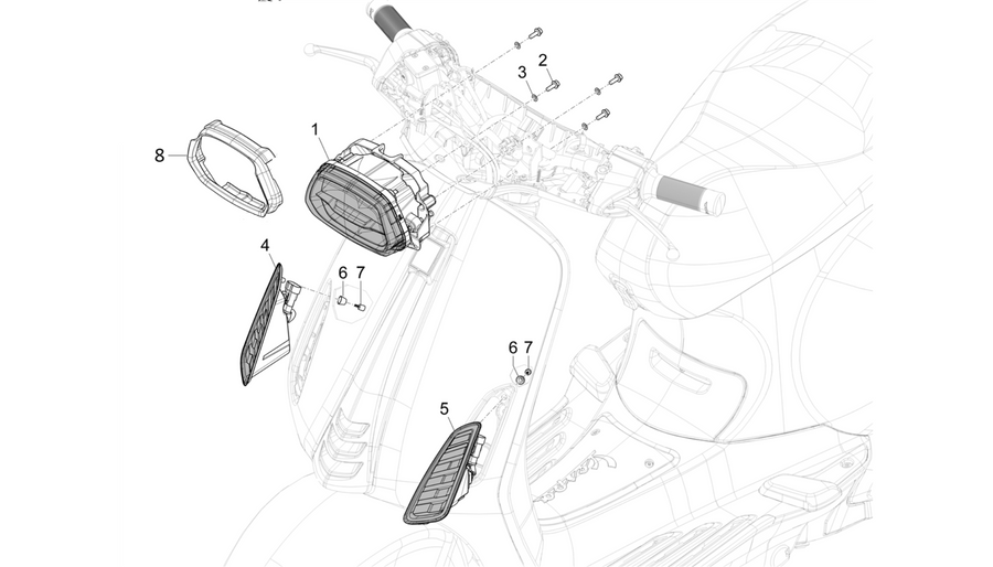 Front headlamps - Turn signal lamps