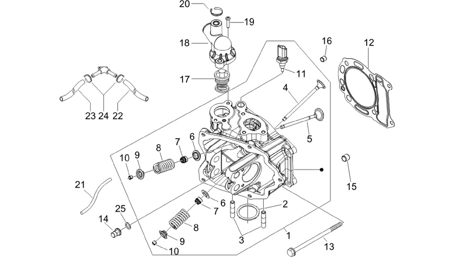 Cylinder head unit - Valve