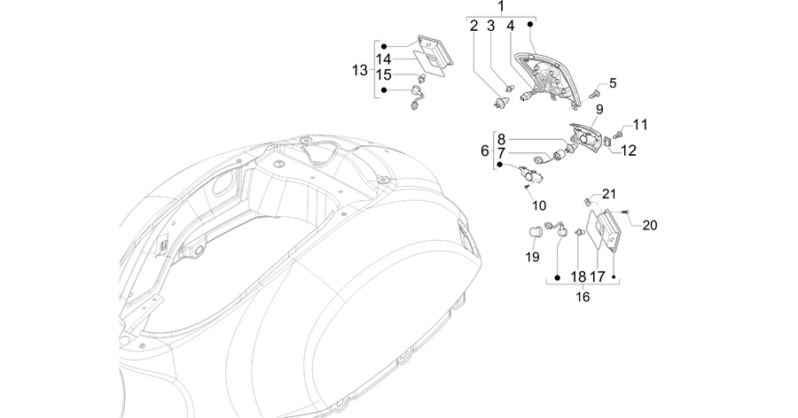 Rear headlamps - Turn signal lamps