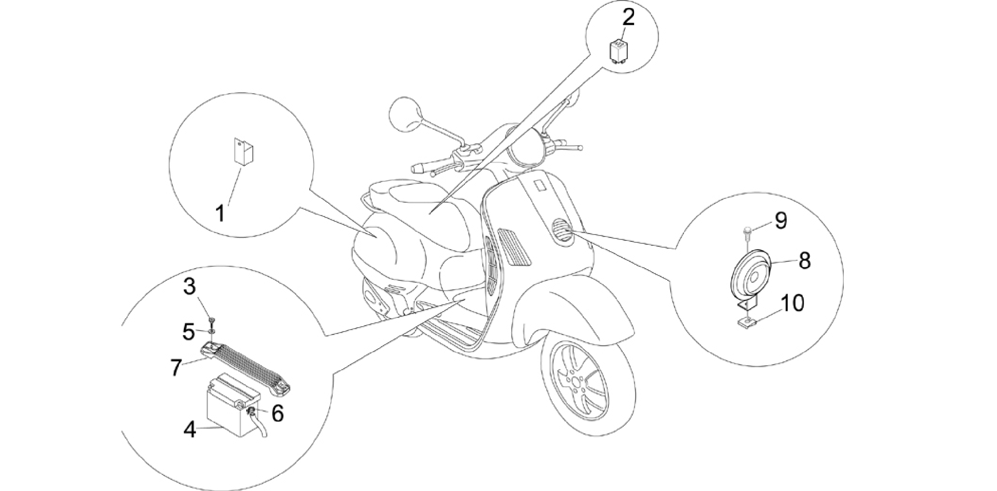 Remote control switches - Battery - Horn