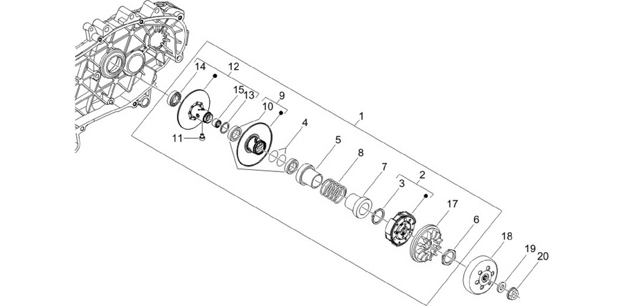 Driven pulley