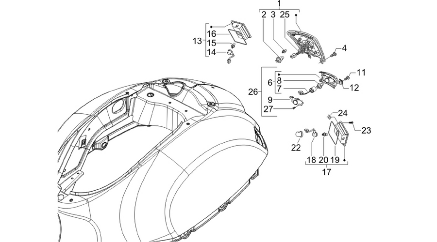 Rear headlamps - Turn signal lamps