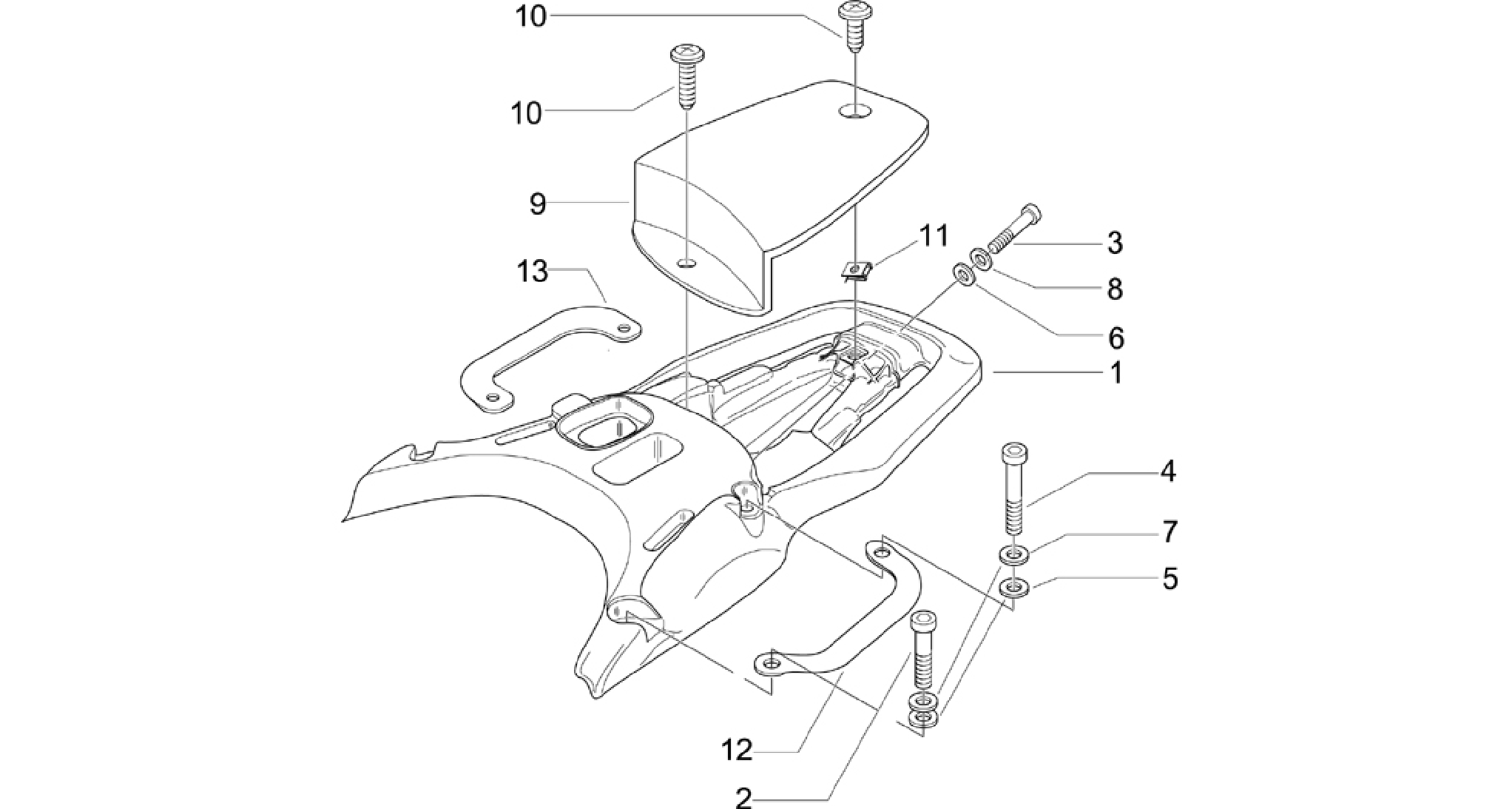 Rear luggage rack