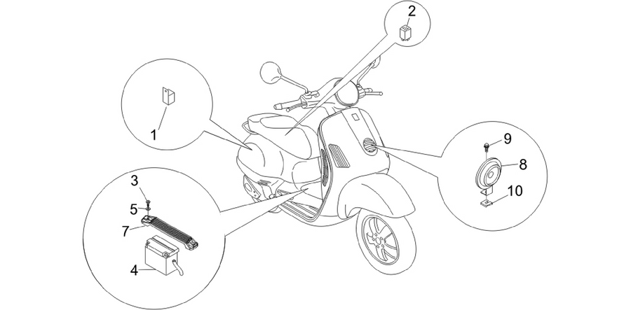 Remote control switches - Battery - Horn