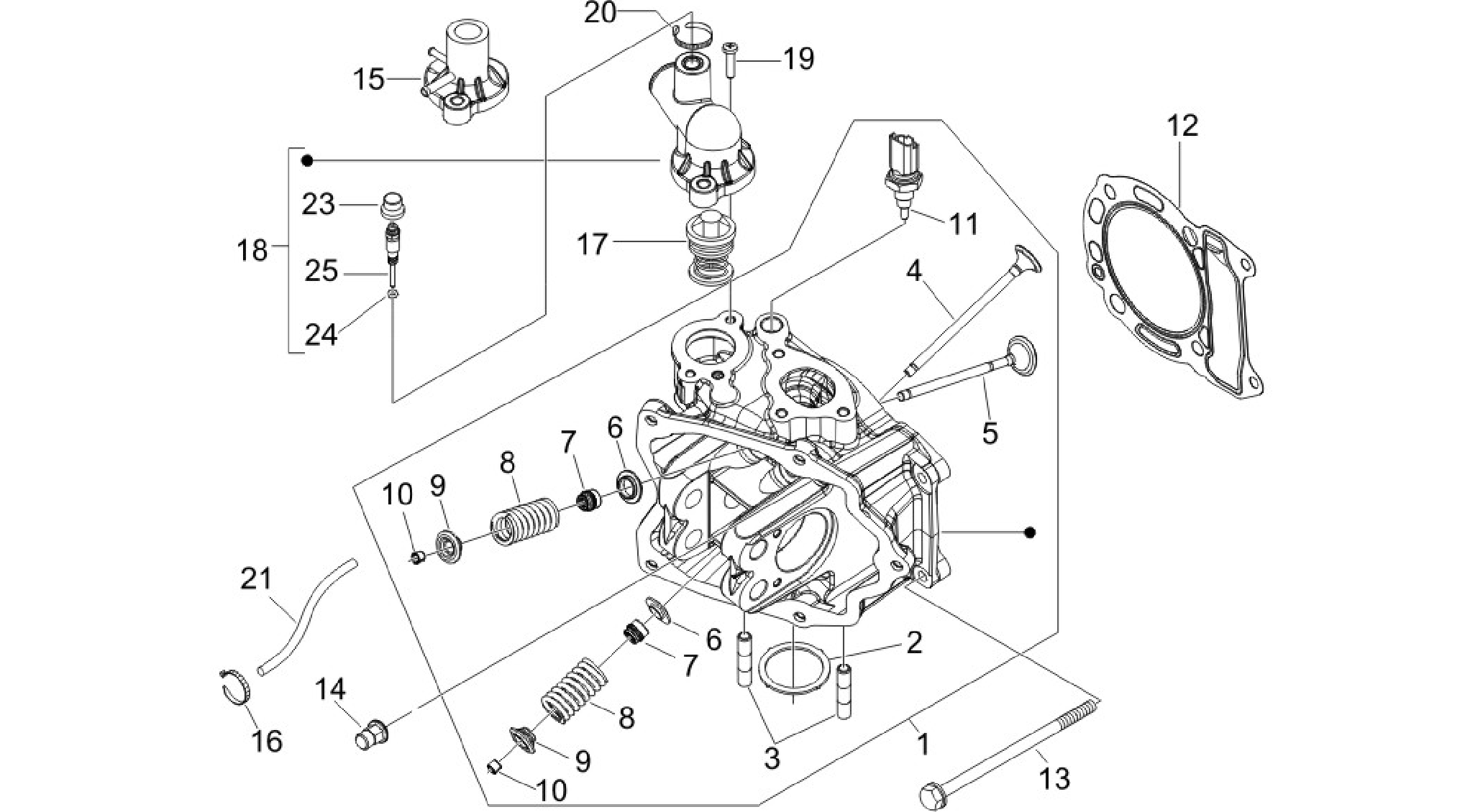 Cylinder head unit - Valve