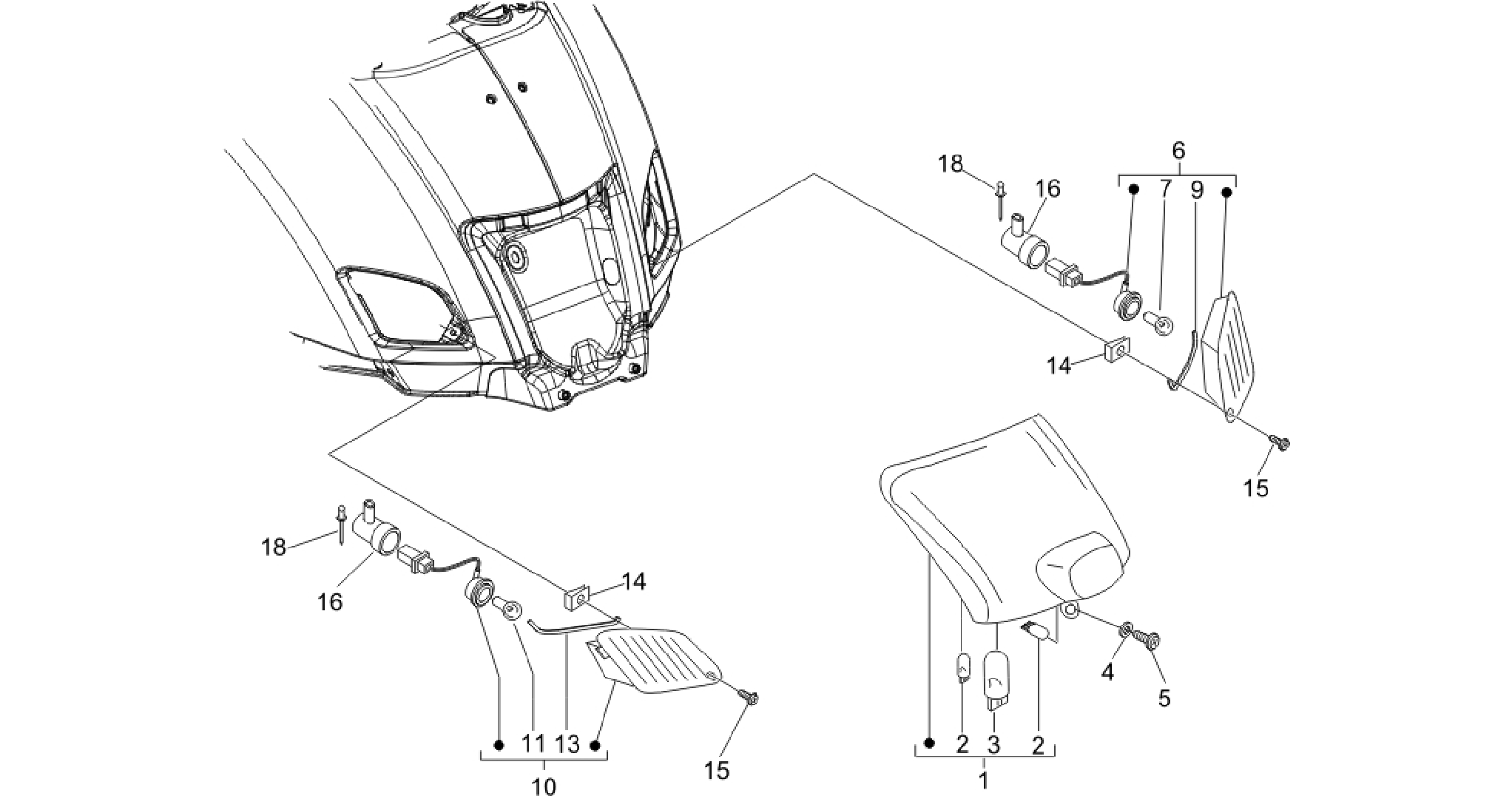 Rear headlamps - Turn signal lamps
