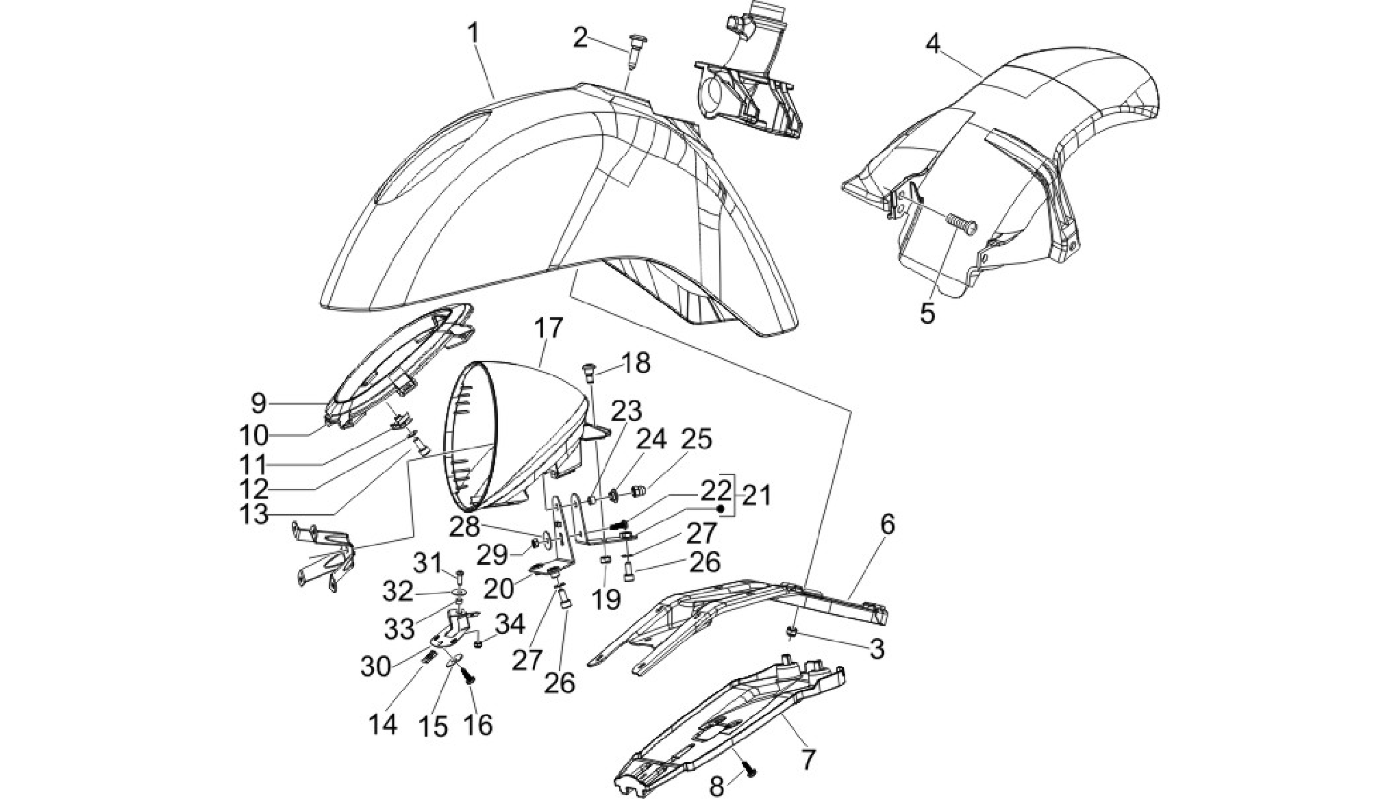 Wheel huosing - Mudguard