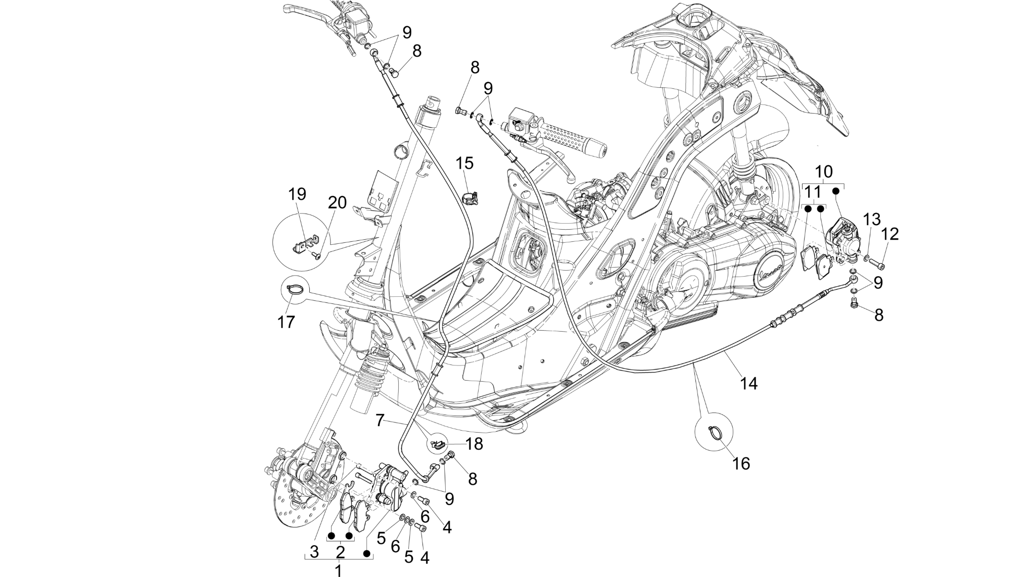 Brakes pipes - Calipers