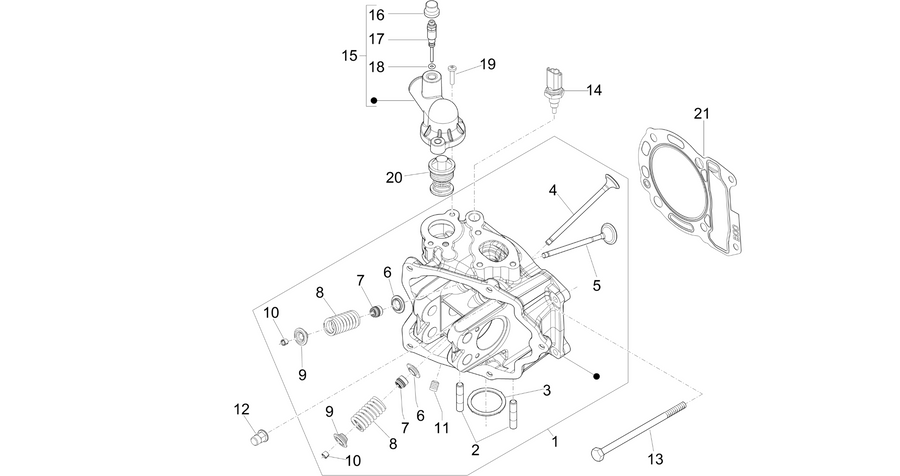 Cylinder head unit - Valve
